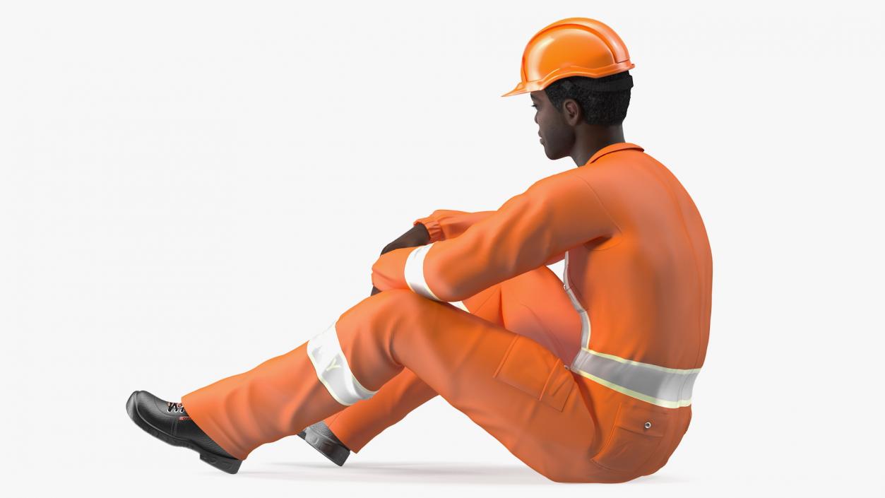 African American Rescuer 3D model