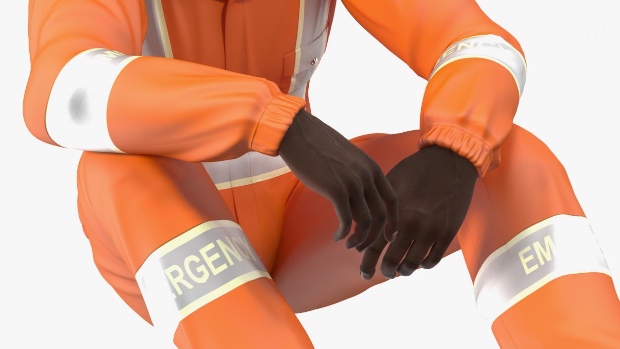 African American Rescuer 3D model