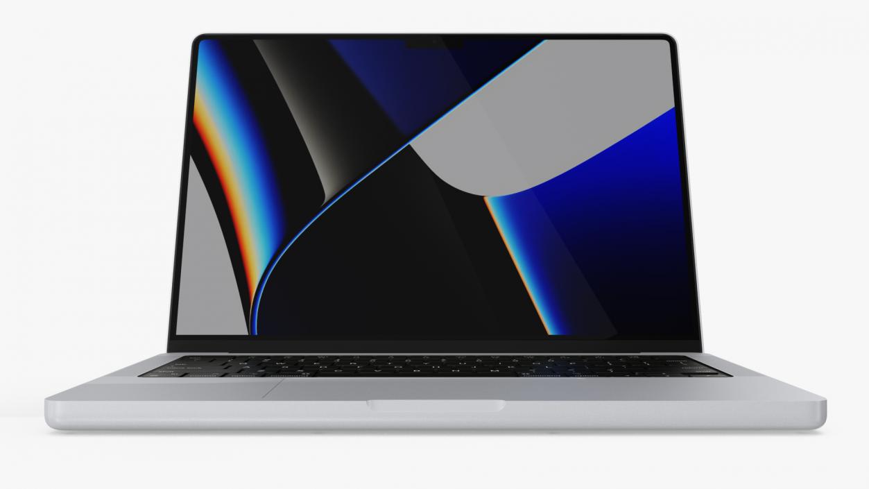 Apple MacBook Pro 14 inch Silver 3D