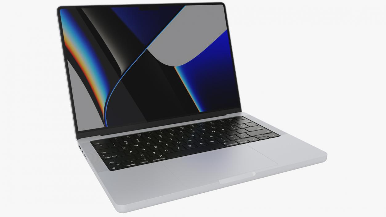 Apple MacBook Pro 14 inch Silver 3D