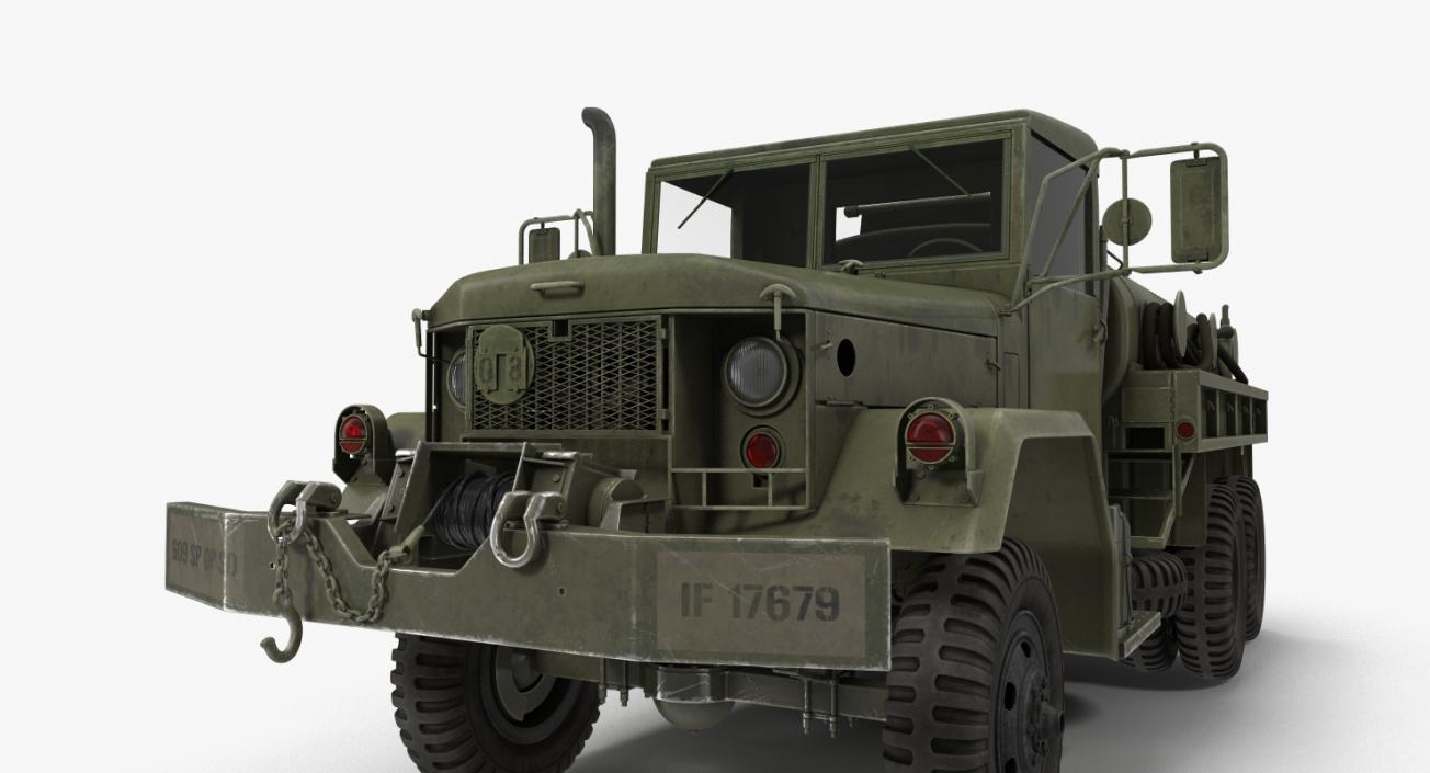 US Army Fuel Tank Truck m49 3D