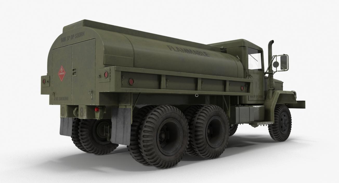 US Army Fuel Tank Truck m49 3D