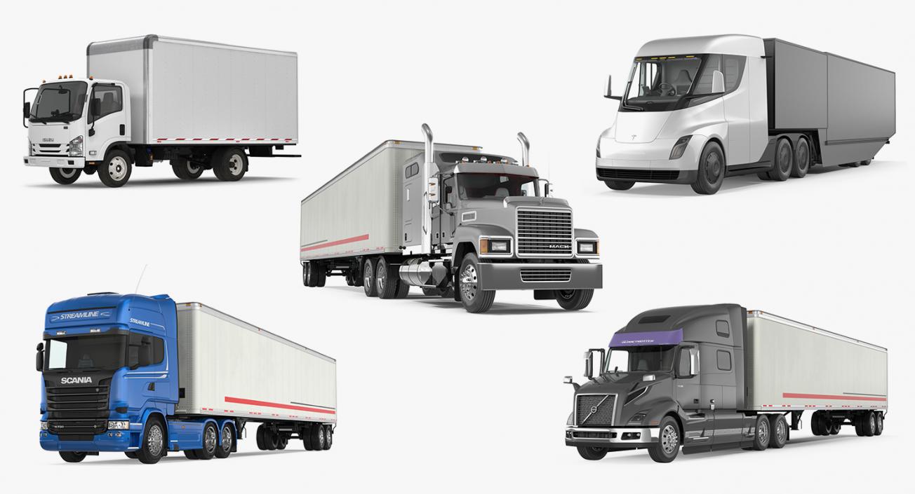 3D model Cargo Trucks Collection 4