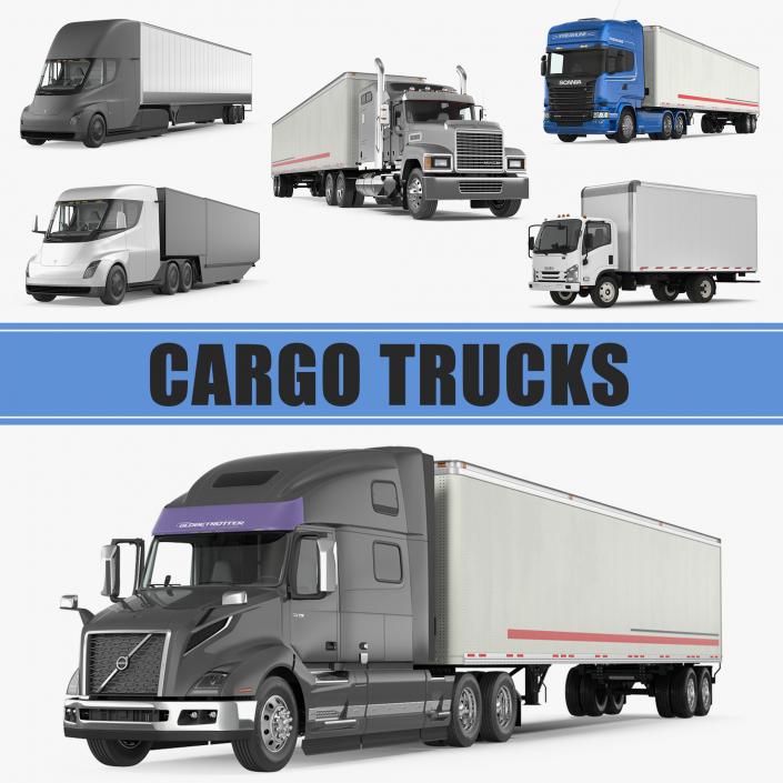 3D model Cargo Trucks Collection 4