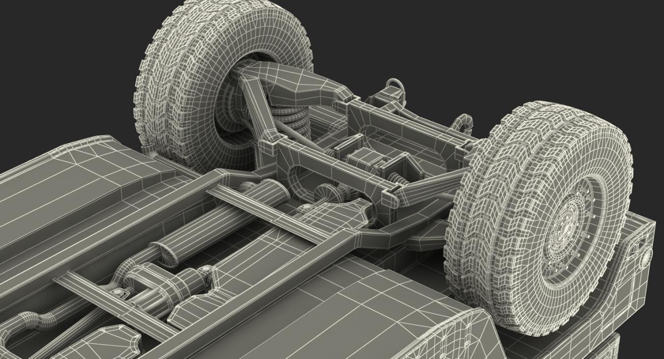 3D Shelter Carrier MSE HMMWV m1037 Desert model