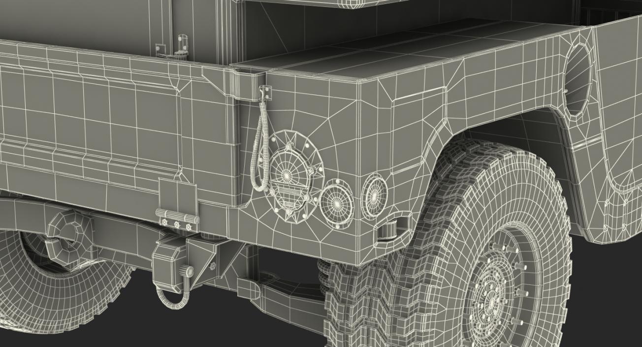 3D Shelter Carrier MSE HMMWV m1037 Desert model