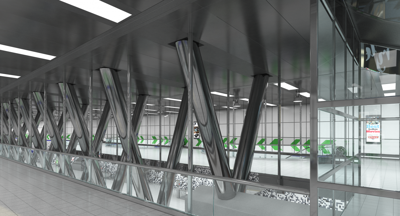 3D model Metro Station Subway