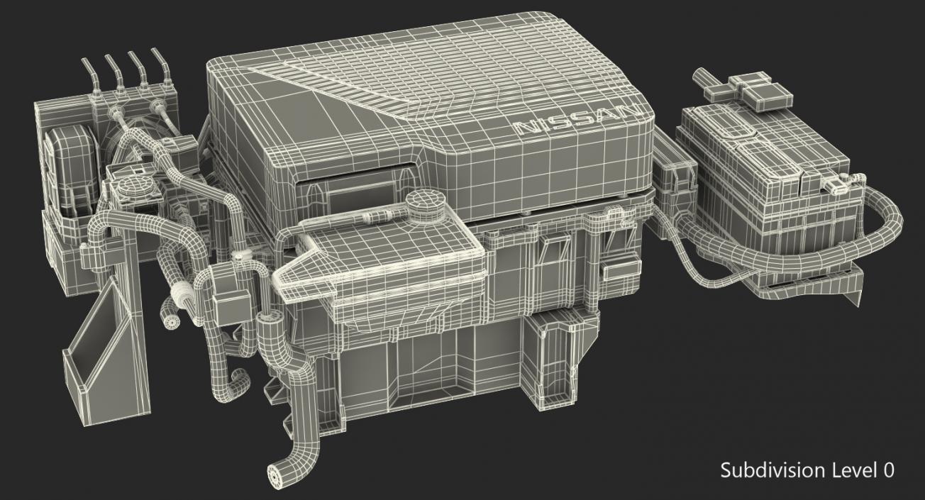 3D model Nissan Leaf Engine 3