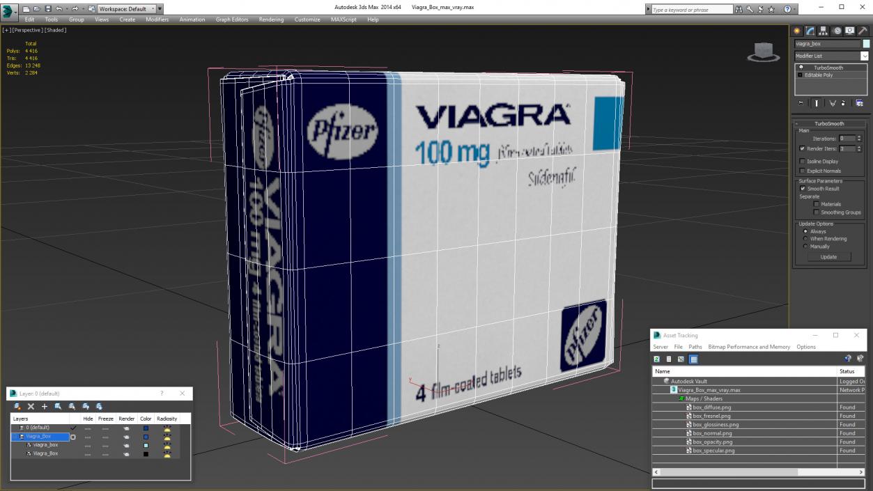 3D model Viagra Box