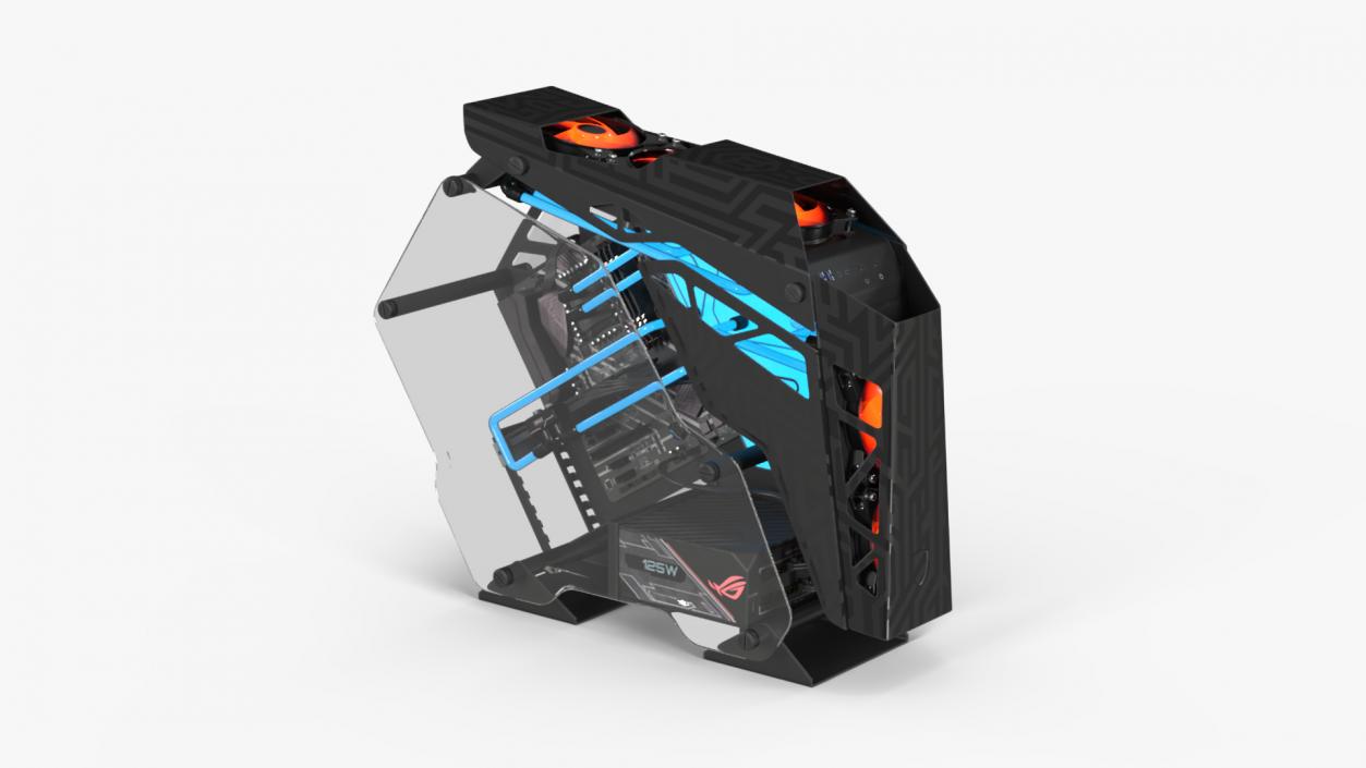 3D Futuristic Gaming PC On State 2