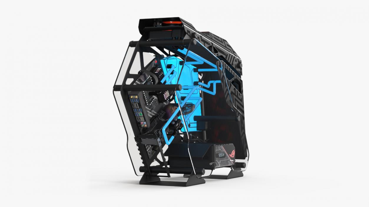 3D Futuristic Gaming PC On State 2