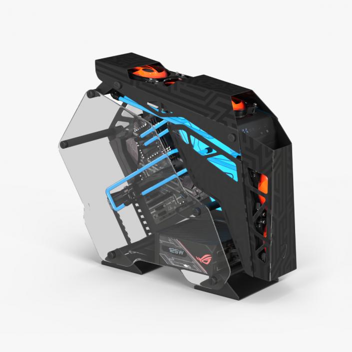 3D Futuristic Gaming PC On State 2