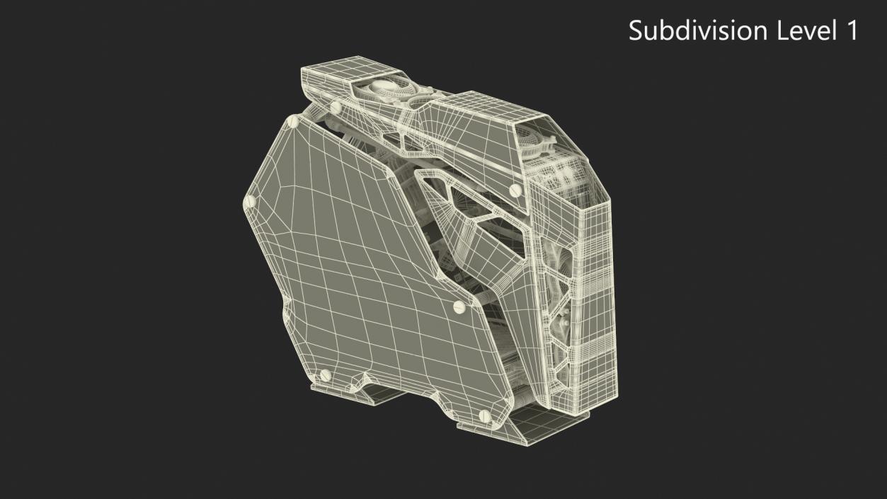 3D Futuristic Gaming PC On State 2