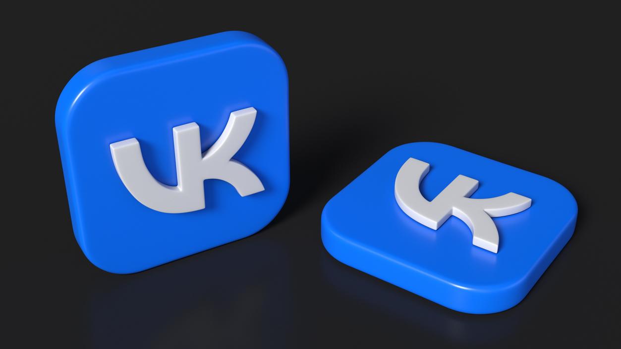 VK Icon 3D model