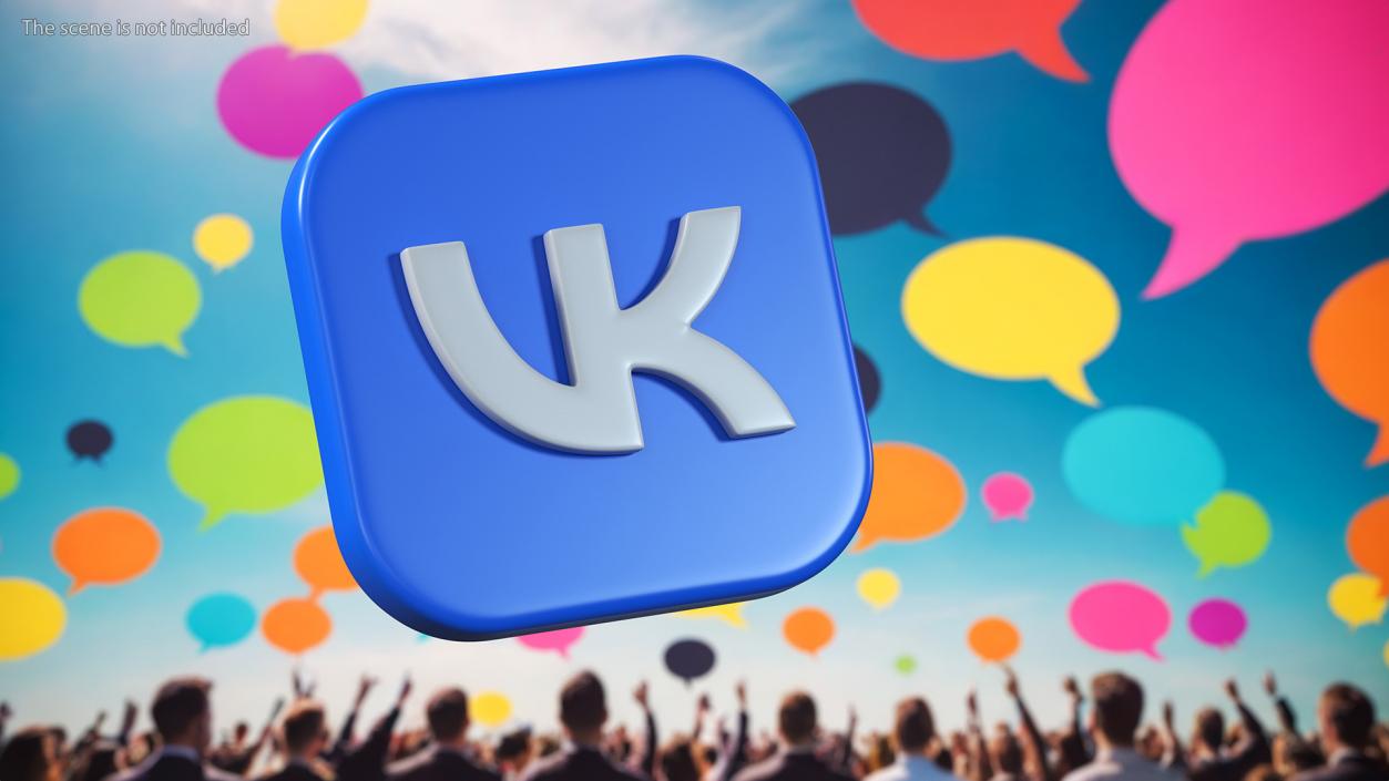 VK Icon 3D model