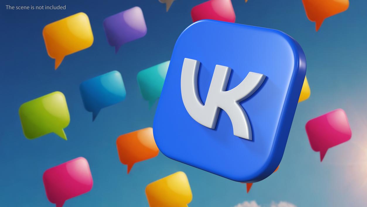 VK Icon 3D model