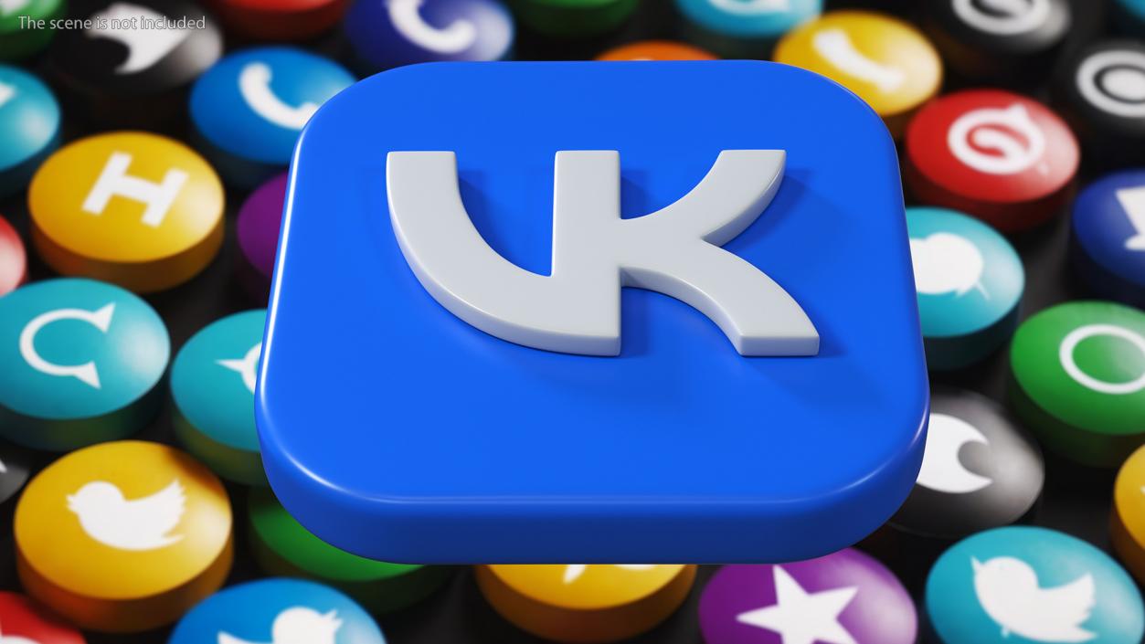 VK Icon 3D model