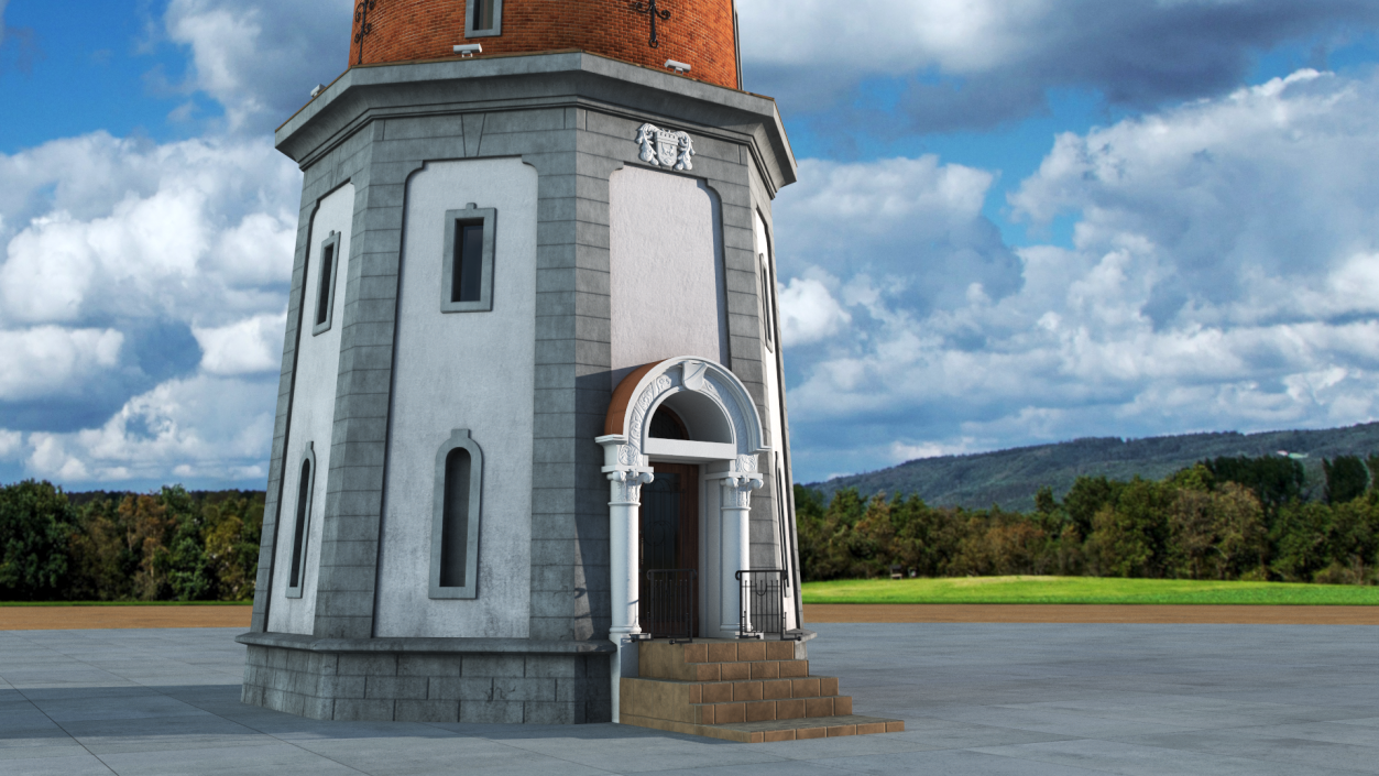 Old German Water Tower 3D