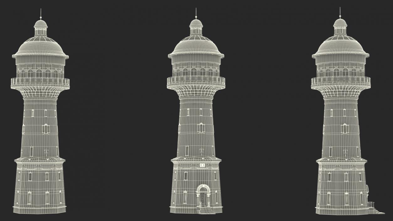 Old German Water Tower 3D