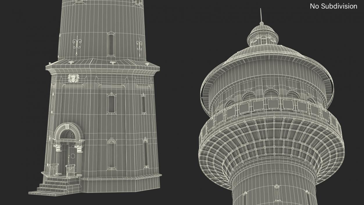 Old German Water Tower 3D