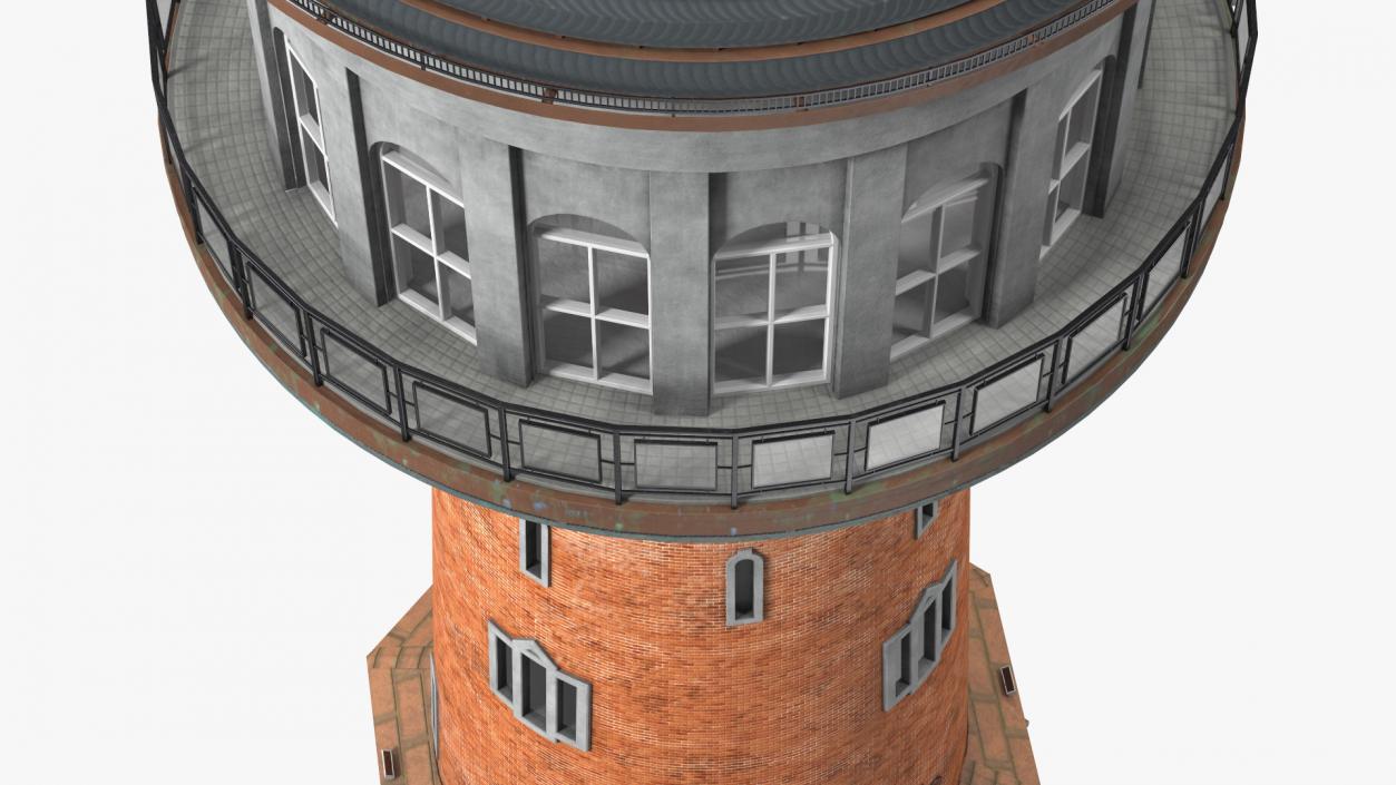 Old German Water Tower 3D