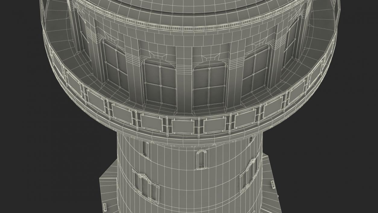 Old German Water Tower 3D