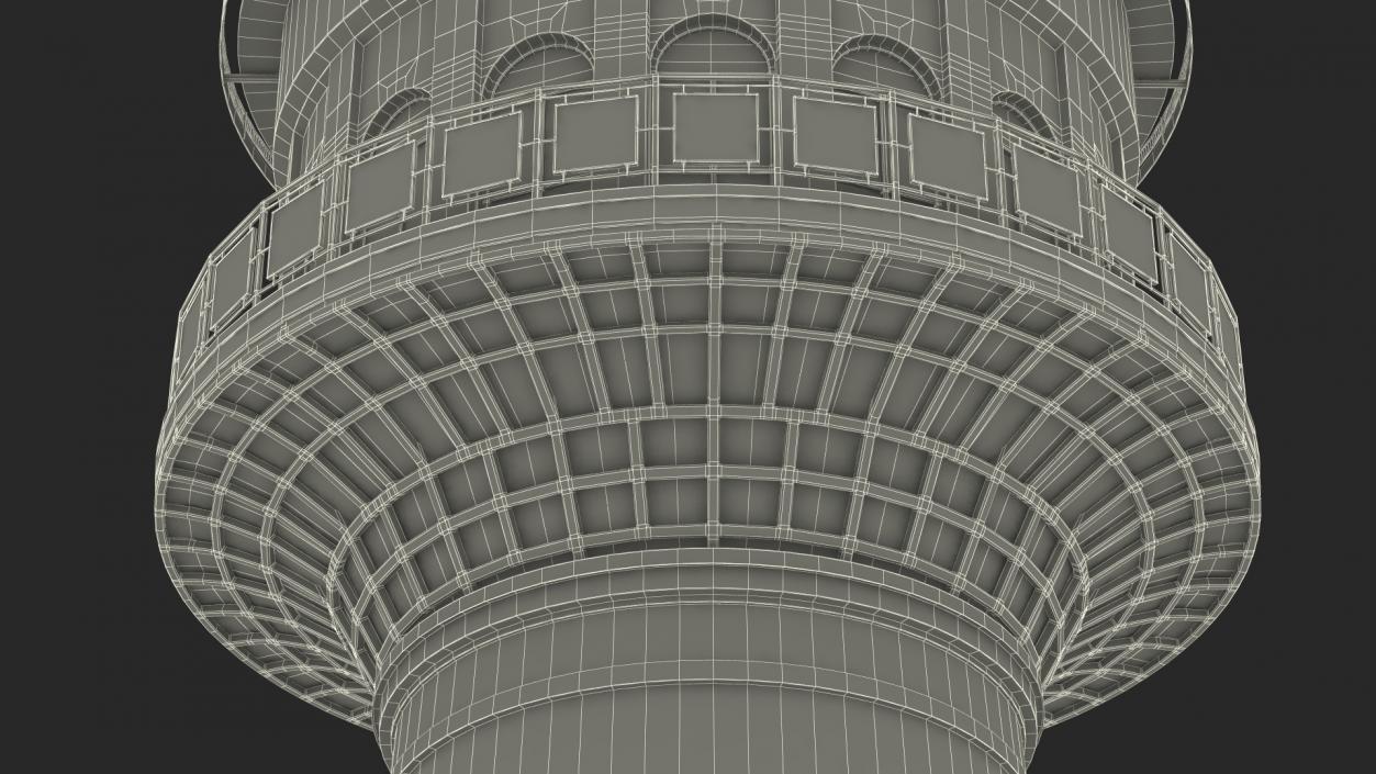 Old German Water Tower 3D