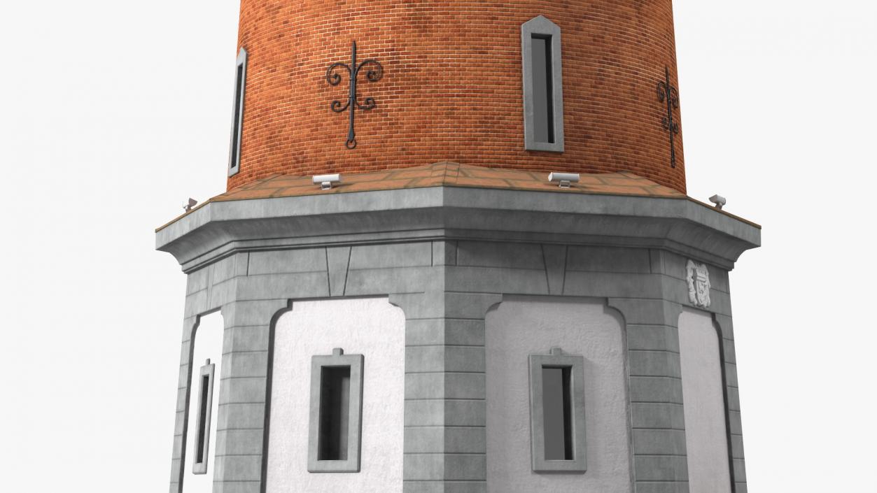 Old German Water Tower 3D