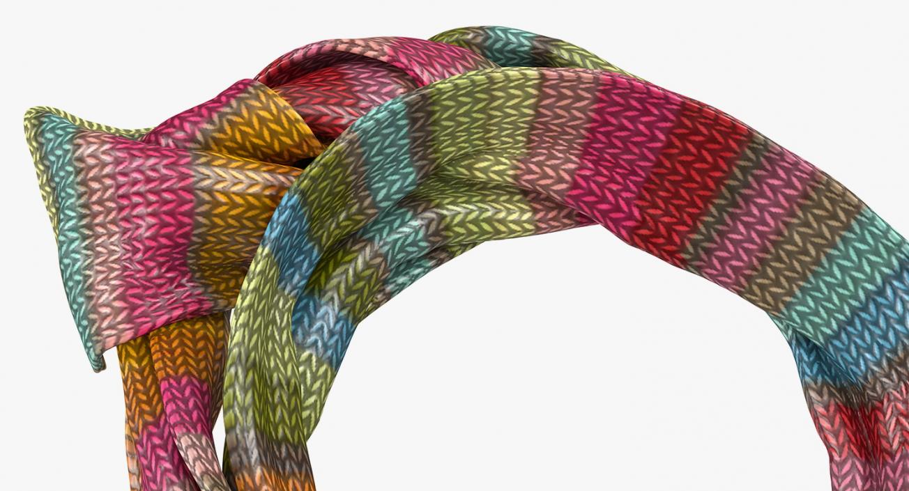 3D Colored Scarf model