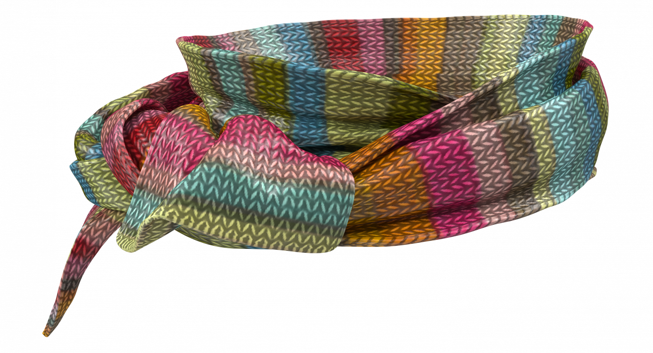 3D Colored Scarf model