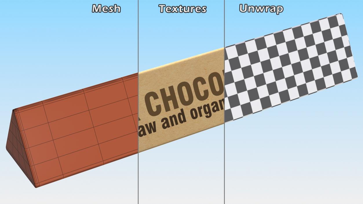 3D Craft Chocolate Package model