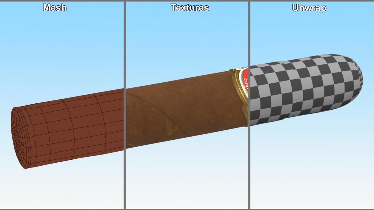 3D Punch Short De Punch Cigar 2 model