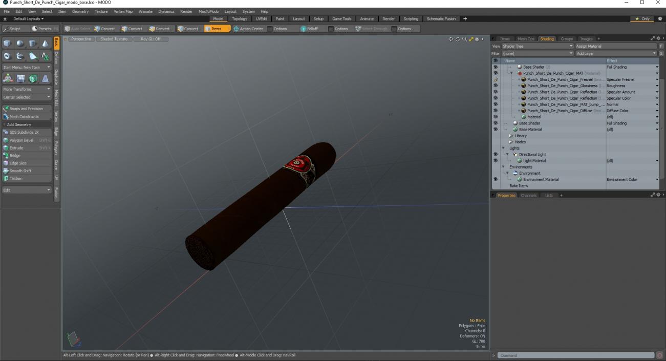 3D Punch Short De Punch Cigar 2 model