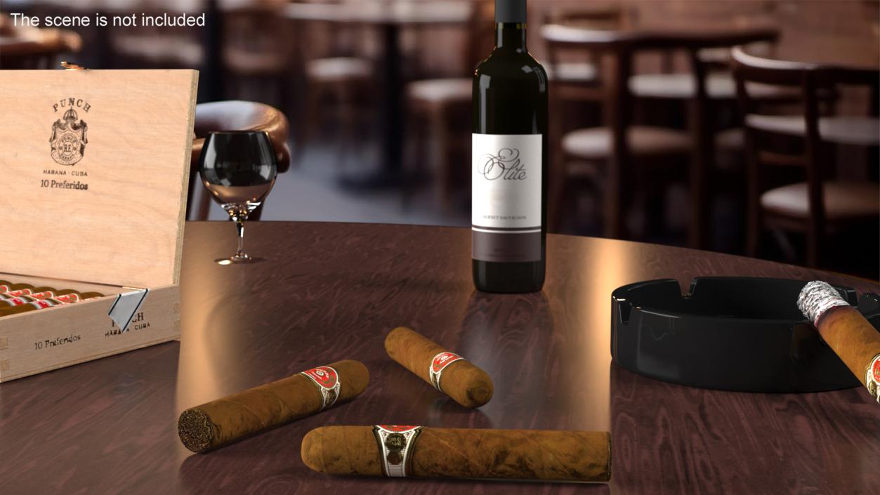 3D Punch Short De Punch Cigar 2 model