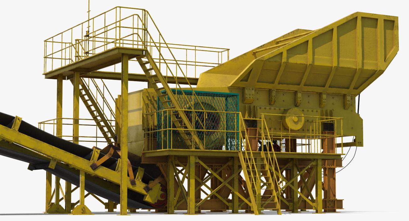 3D Stone Crusher Machine