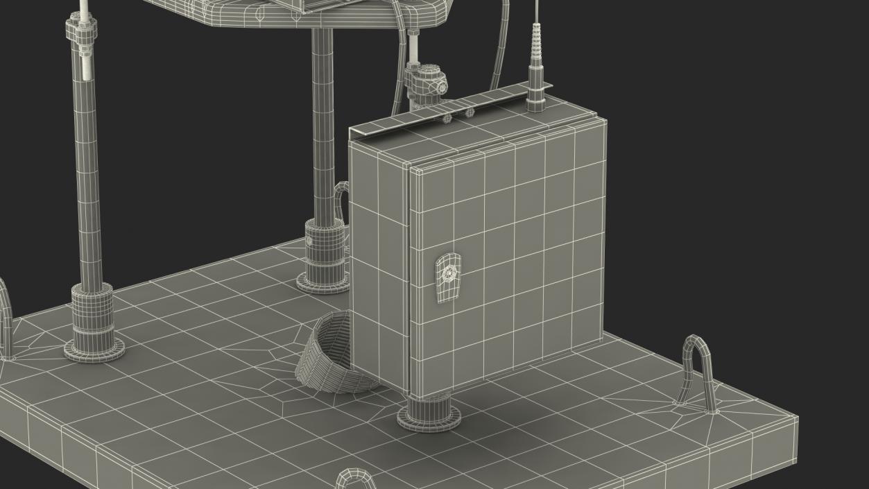 3D Airport Runway S4GA Indicator Lighting model