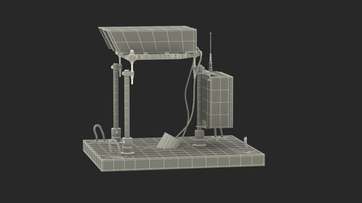 3D Airport Runway S4GA Indicator Lighting model