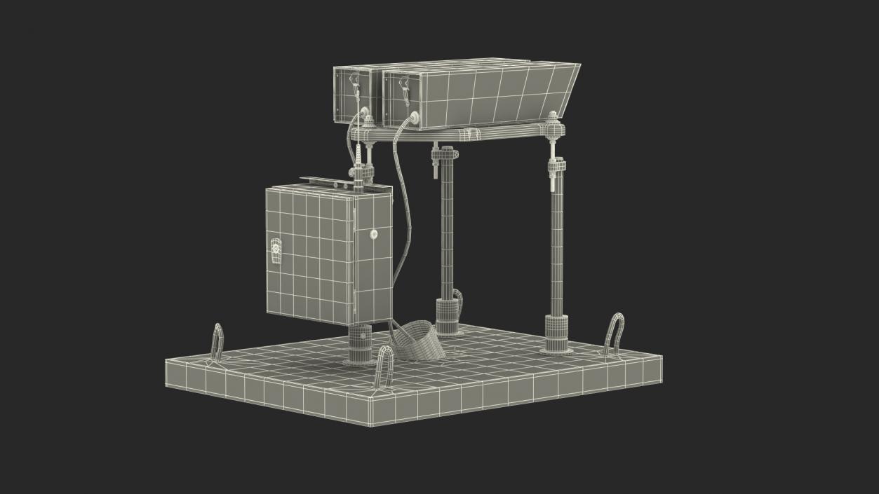 3D Airport Runway S4GA Indicator Lighting model