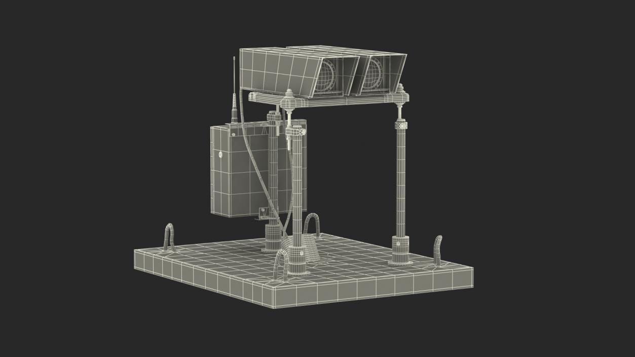 3D Airport Runway S4GA Indicator Lighting model