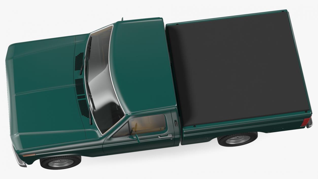 Compact Pickup Truck Rigged 3D