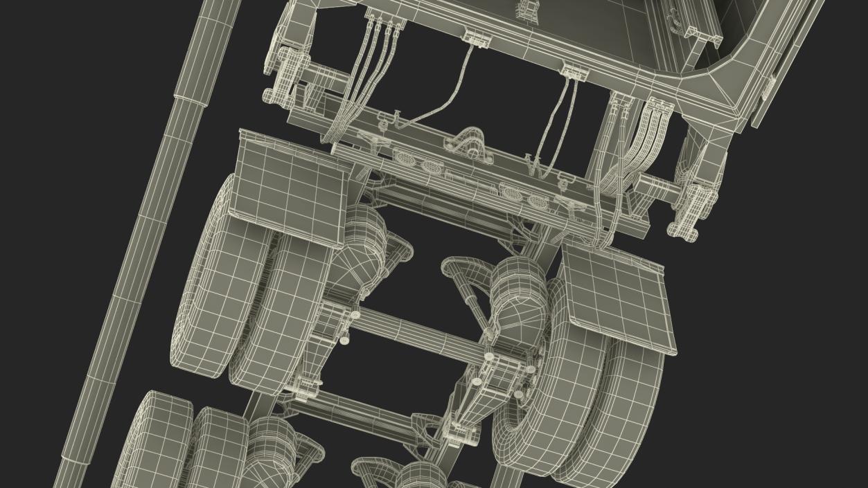 3D Minuteman Trailer in Raised State model