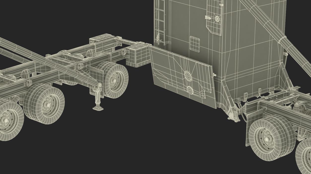 3D Minuteman Trailer in Raised State model