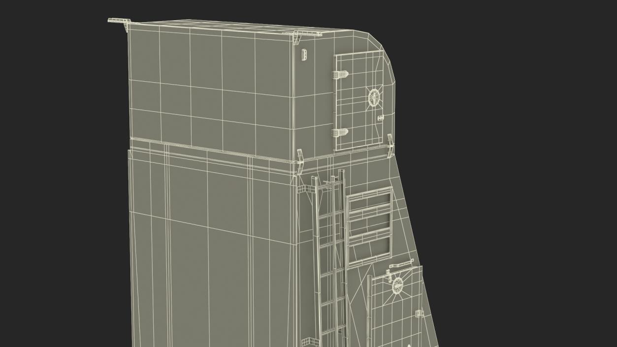 3D Minuteman Trailer in Raised State model