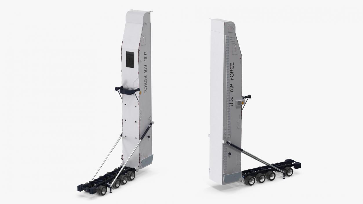 3D Minuteman Trailer in Raised State model