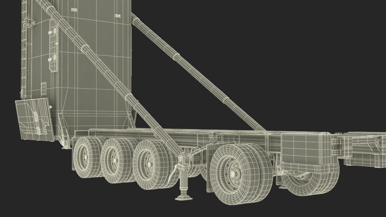 3D Minuteman Trailer in Raised State model