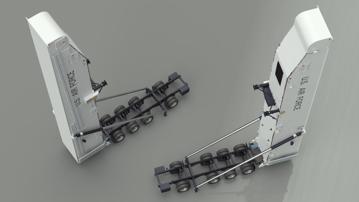 3D Minuteman Trailer in Raised State model