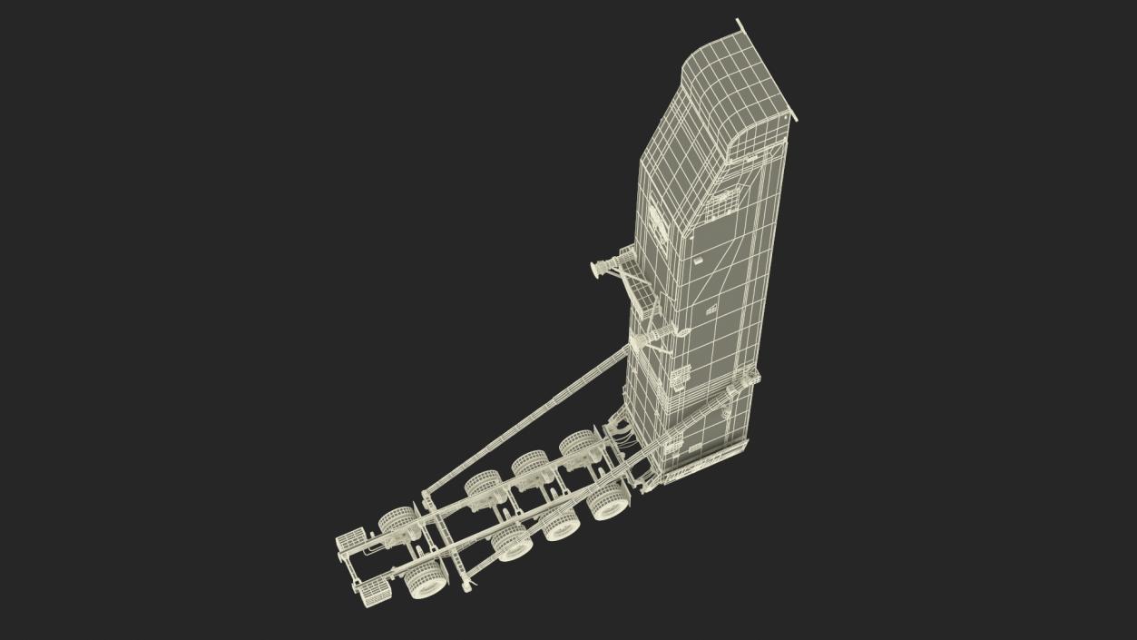 3D Minuteman Trailer in Raised State model