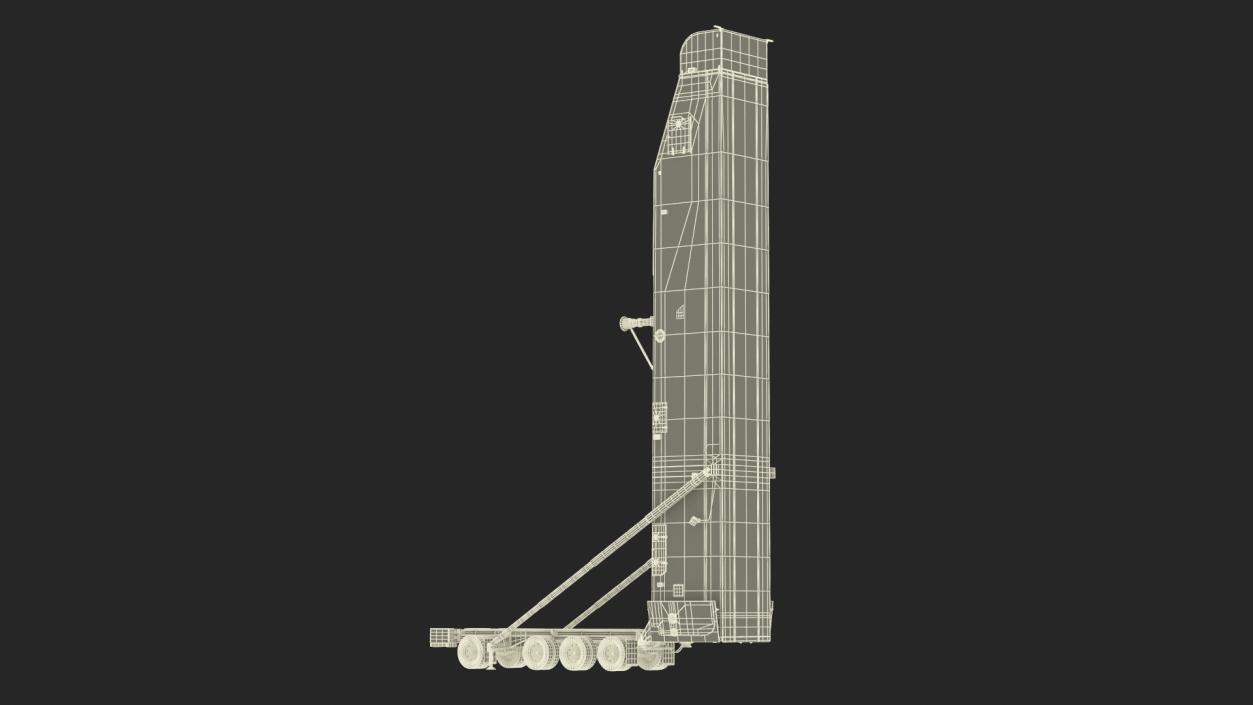 3D Minuteman Trailer in Raised State model