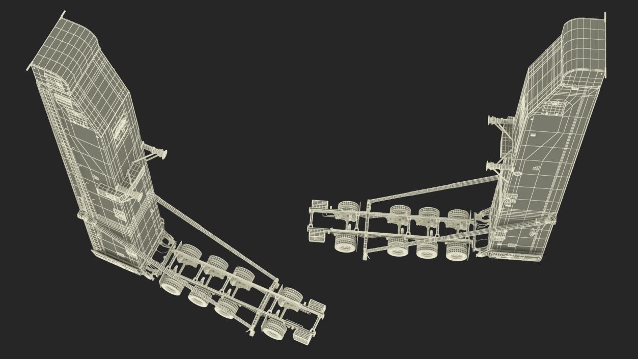 3D Minuteman Trailer in Raised State model