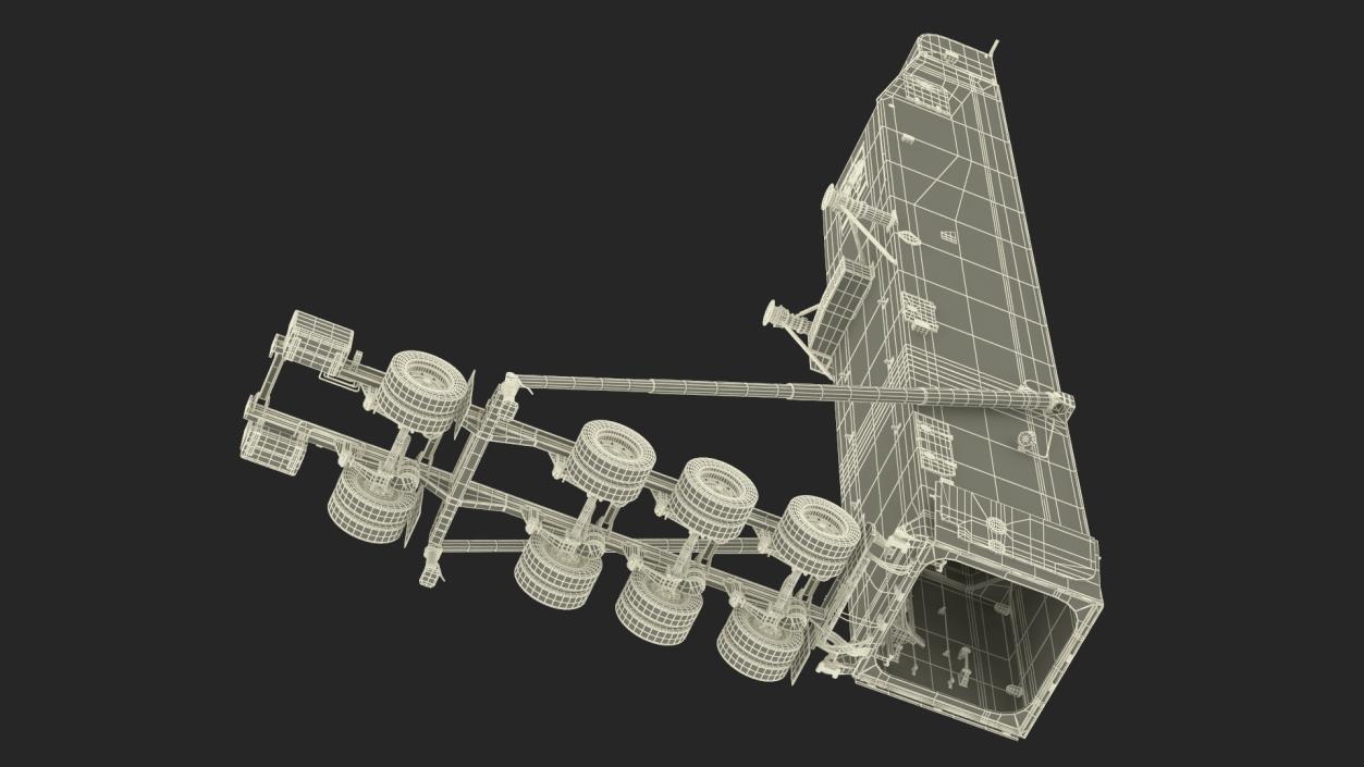 3D Minuteman Trailer in Raised State model